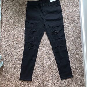 American Eagle Hi Rise Distressed Jegging